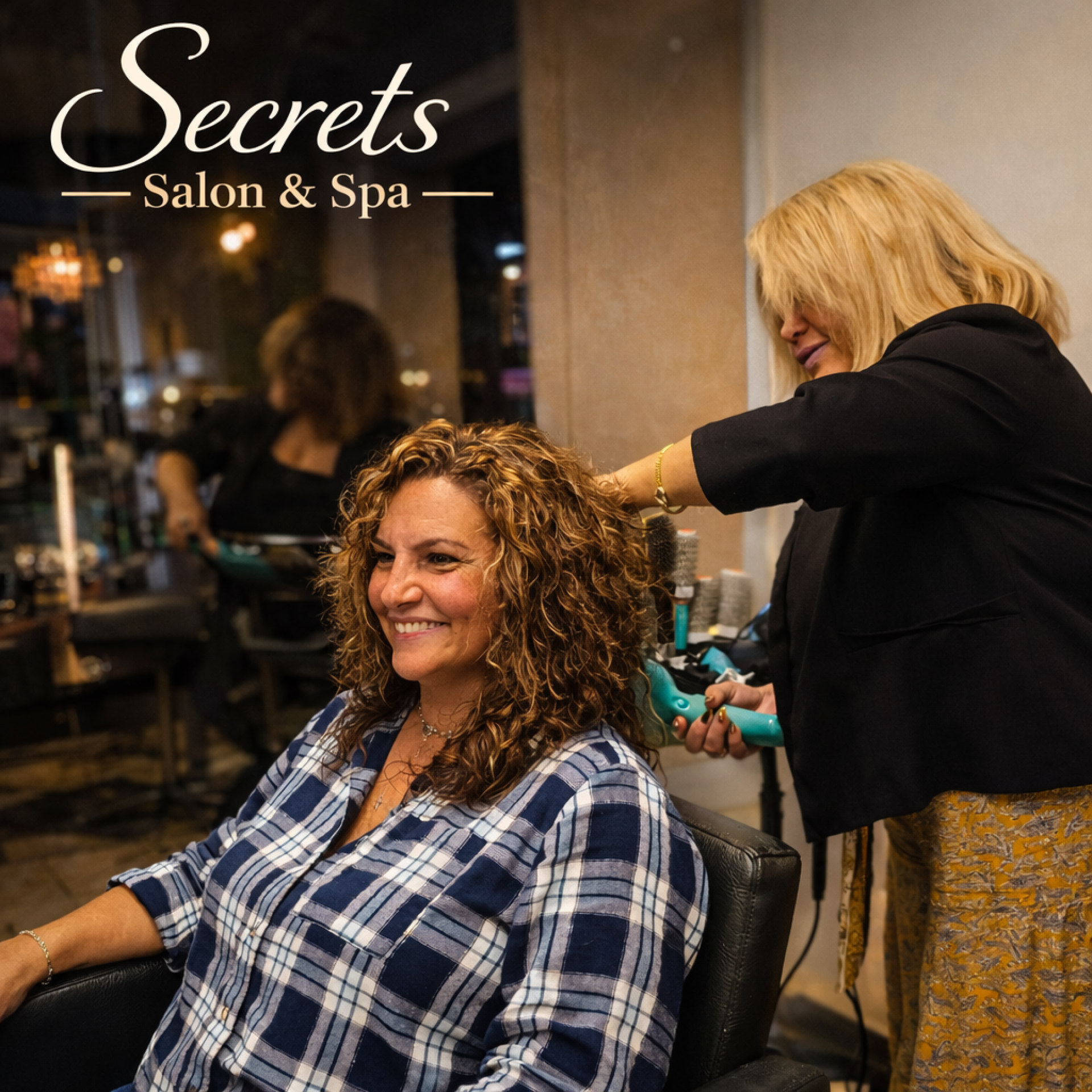 A minimalist skincare bottle with a dropper in a flat lay on a neutral background, surrounded by dried leaves.